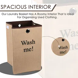 Kuber Industries Set Of 6 Brown Printed Laundry Bag image 4