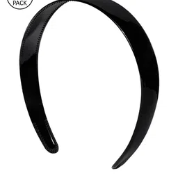 CHRONEX Set Of 4 Wide Black Hair Bands-23