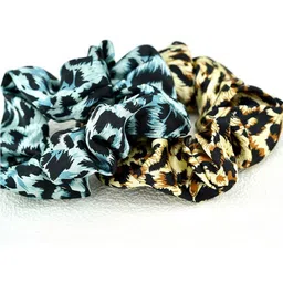 DN Creation Set of 6 Animal Printed Assorted Scrunchies image 4