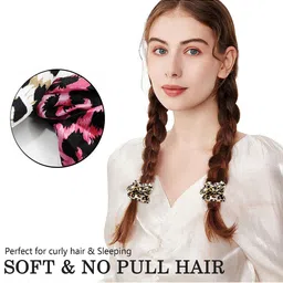 DN Creation Set of 6 Animal Printed Assorted Scrunchies image 5
