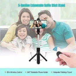 XIANGJIAN 3in1 Selfie Stick Multi-Function Wireless Bluetooth XT-01, XT-02 Selfie Stick Tripod image 4