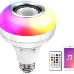 SACRO AT_815A_BLUETOOTH LIGHT BULB SMART LED MUSIC PLAY BULB WITH 24KEY REMOTE CONTROL Smart Bulb image 3