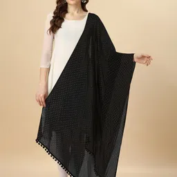 Nimidiya Polka Dot Printed Chiffon Dupatta-picture-40