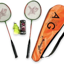 Premium and Stylish Thrasher Racquets with Plastic shuttles Badminton Kit-image-41