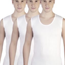 Pack of 3 Alba's Pride RNBS | Round Neck Broad Shoulder Vest Men Vest-image-12