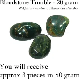 Crystal Bloodstone Tumble Stone| 50gm Tumbled Gemstone| Garden & Table Décor Regular Round Crystal Stone-image-19