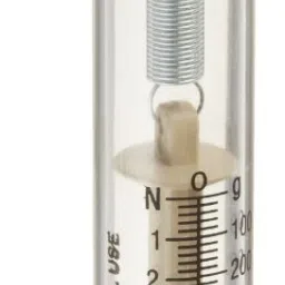 Kambojtraders Spring Balance Acrylic Tubular Dynamometer- Dual Transparent Scale - 10N/1KG Weighing Scale-10