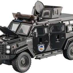 1:24 Scale Police Van Exclusive Alloy Metal Pull Back DieCast Car Model-37