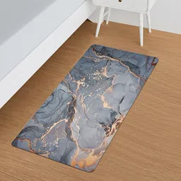 Kuber Industries Grey & Beige 3 Pieces Abstract Bedside Runners-23