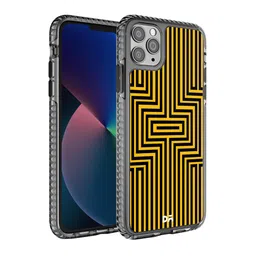 DailyObjects Yellow & Black Printed Maze Ochre Stride 2.0 iPhone 11 Pro Phone Case-97