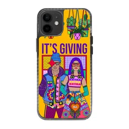 DailyObjects Graphic Printed iPhone 12 Super Slim Back Case image 2
