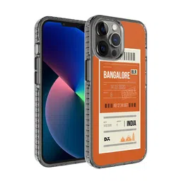 DailyObjects Orange & White Bangalore City Tag Printed iPhone 12 Pro Phone Case-4