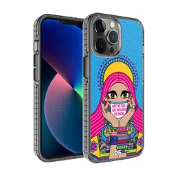 DailyObjects Multi-Coloured Printed Mask-Up Millennial iPhone 12 Pro Max Phone Case-11