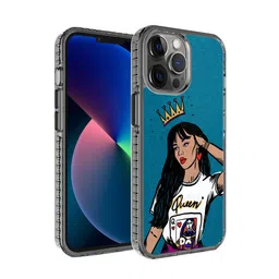DailyObjects Black & Blue Queen Babe Stride 2.0 iPhone 12 Pro Back Case-16