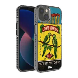 DailyObjects Adults Yellow & Green Love Birds Matchbox Stride Printed iPhone 13 Phone Case-57
