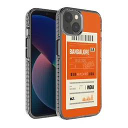 DailyObjects Orange & White Printed Bangalore City Tag Stride 2.0 iPhone 13 Phone Case-2