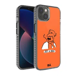 DailyObjects Orange & White Just A Drag iPhone 12 Back Case-45