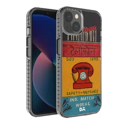 DailyObjects Orange & Black Printed iPhone 13 Mini Phone Case-32