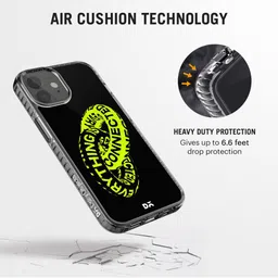 DailyObjects Black & Green Everything Is Connected iPhone 12 Back Case image 3