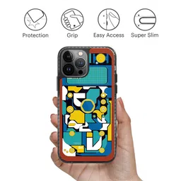 DailyObjects Geometric Printed iPhone 15 Mobile Case Cover image 4
