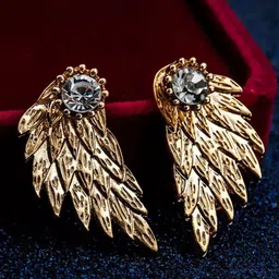 Pinapes Pack Of 2 Gold-plated &  Silver Plated Contemporary Studs Earrings-image-66