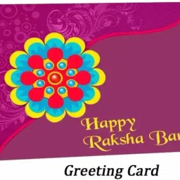 tonkwalas Designer Rakhi Set For Brother Combo With Roli Chawal Greeting Card (2) Mauli Thread Rakhi, Greeting Card, Chawal Roli PackSet image 3