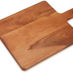 14 x 10 Inch Handcrafted Brown Acacia Rectangular Wooden Serving Platter Tray Serving Set-image-73