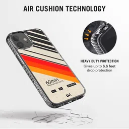 DailyObjects Cream-Toned & Red Printed Mini Camcorder Stride 2.0 iPhone 12 Phone Back Case image 3