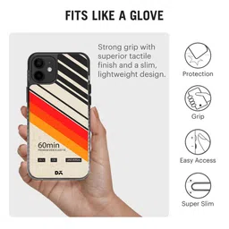DailyObjects Cream-Toned & Red Printed Mini Camcorder Stride 2.0 iPhone 12 Phone Back Case image 4