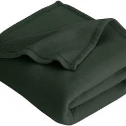 Solid Single Fleece Blanket for Mild Winter-image-28