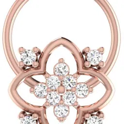 avsar Anila 14kt Cubic Zirconia Rose Gold Nose Wire-image-52