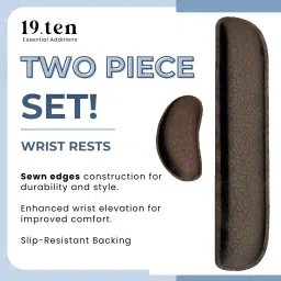 19.ten ERGOREST Antimicrobial Spandex Fused on High Density Open Cell Foam Keyboard, Mouse, Laptop and Gaming Wrist Rest image 2