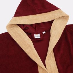 Creeva Solid Hooded Bath Robe image 3