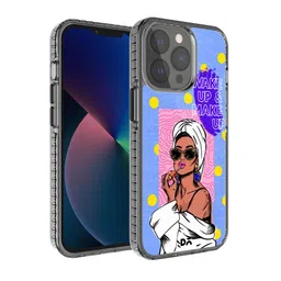 DailyObjects Blue & Pink MakeUp Ritual Printed iPhone 13 Pro Phone Case-23