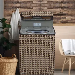 DREAM CARE Brown Printed Waterproof & Dustproof Top Load Washing Machine Cover-picture-28