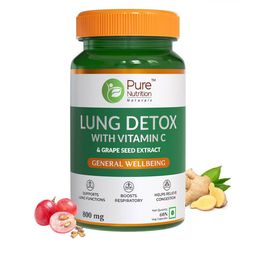 Pure Nutrition Lung Detox Supplement with Vitamin C & Grapeseed Extract - 60 Capsules-73