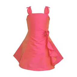 A T U N Pink A-Line Dress-image-99