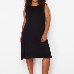 Trendyol Round Neck Sleeveless Knee Length A-Line Dress-image-41
