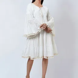 First Resort by Ramola Bachchan Bell Sleeves A-Line Dress-picture-20