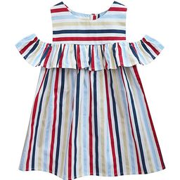 A.T.U.N. Multicoloured Striped A-Line Dress-picture-22