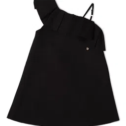 Allen Solly Junior One Shoulder Cotton A-Line Dress-image-20