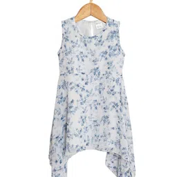 Creative Kids White Floral A-Line Dress-image-11