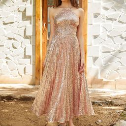 bebe Embellished Pleated Fit and Flare Midi Dress-image-10