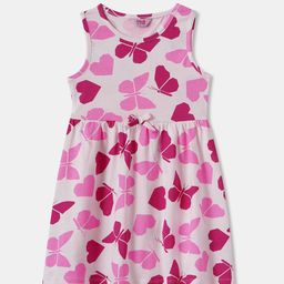 R&B Girls Printed Cotton A-Line Dress-image-41