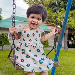 BAESD Girls Floral Print Cotton A-Line Dress-image-33