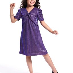 Hola Bonita Girls Glittered A-Line Dress-picture-31