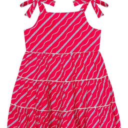 Budding Bees Girls Geometric Printed Cotton A-Line Dress-image-8