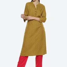 Biba Women Striped A-Line Kurta-56
