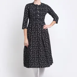 KALINI Quirky Printed Cotton Kurta-2