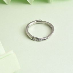 SOHI Silver-Plated Designer Stone Ring-37